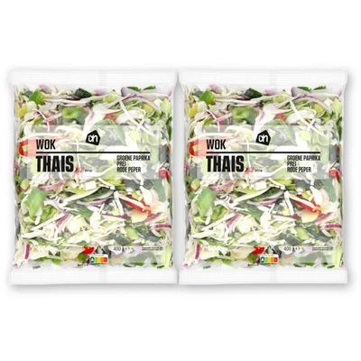 AH Thaise wokgroente prei rode peper 2-pack