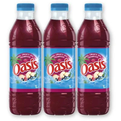 Oasis Appel zwarte bes framboos 3-pack