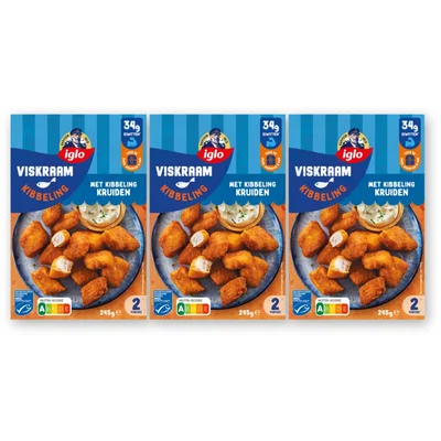 Iglo Viskraam kibbeling 3-pack