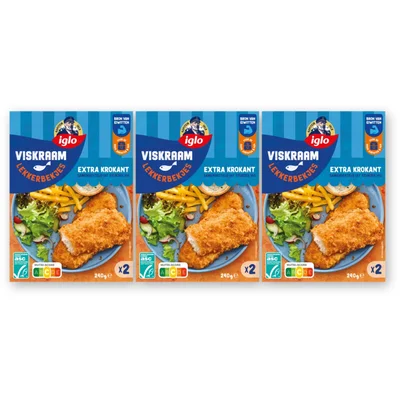 Iglo Viskraam lekkerbekjes 3-pack