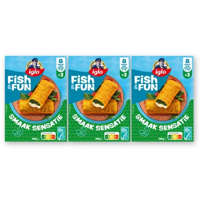 Iglo Fish&fun smaak sensatie 3-pack