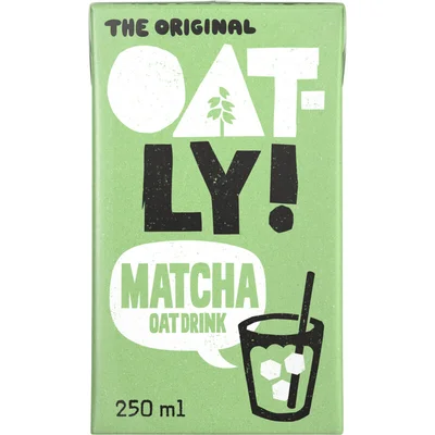 Oatly! Matcha oat drink