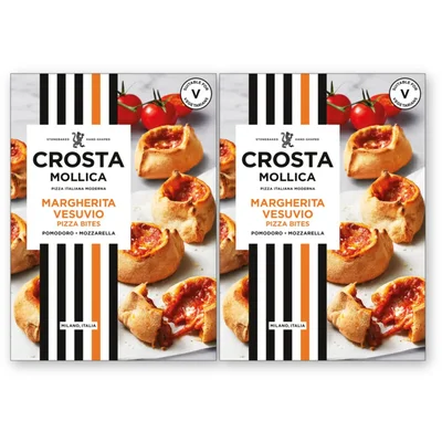 Crosta & Mollica Pizza bites margherita vesuvio 2-pack