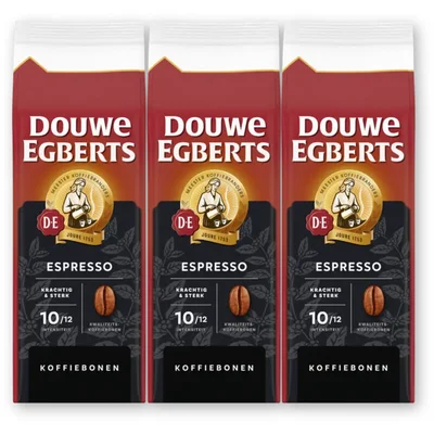 Douwe Egberts Espresso koffiebonen 3-pack
