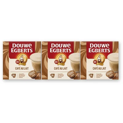 Douwe Egberts Dolce gusto cafÃ© au lait 3-pack