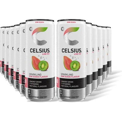 Celsius Sparkling kiwi guava flavour 12-pack