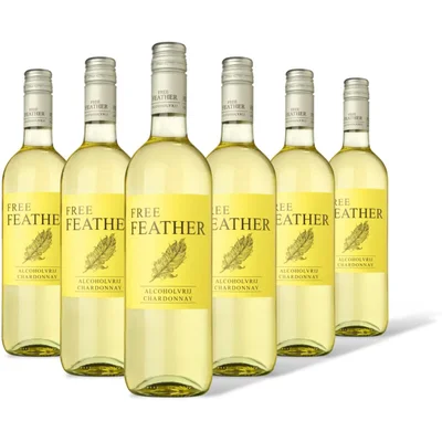 Free Feather Chardonnay Alcoholvrij 6 flessen