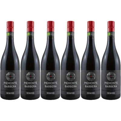 Fontanafredda Briccotondo barbera organic wine 6 fles