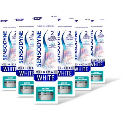 Sensodyne Clinical white enamel strengthening 6-pk
