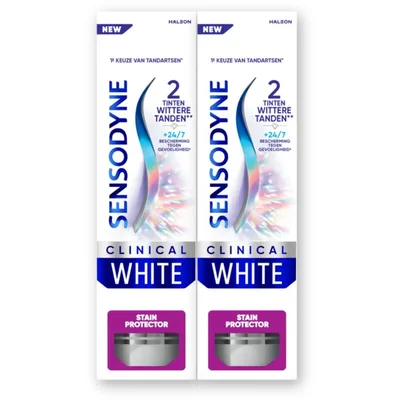 Sensodyne Clinical white stain protector 2-pack