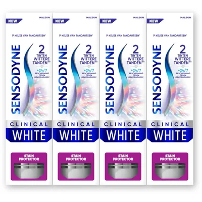 Sensodyne Clinical white stain protector 4-pack