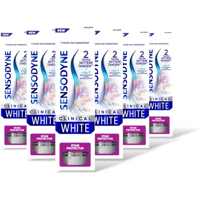 Sensodyne Clinical white stain protector 6-pack
