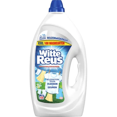 Witte Reus Wasmiddel vloeibaar gel wit
