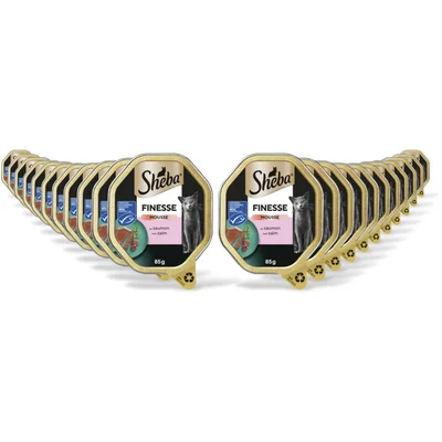 Sheba Finesse mousse-zachte pate zalm 22-pack