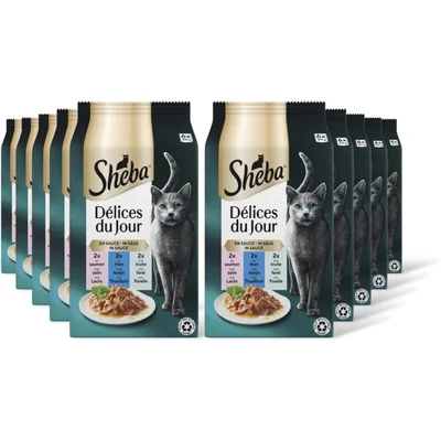 Sheba Delices in saus tonijn & kabeljauw 10pck