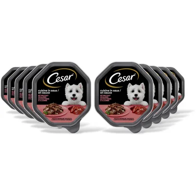 Cesar Hondenvoer nat kalf/kalkoen in saus 10pk