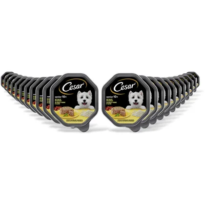 Cesar Senior met malse kip en rijst 22-pack