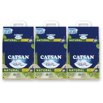 Catsan Natural kattenbakkorrels 3-pack