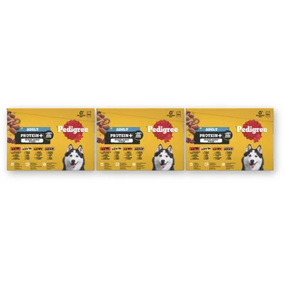 Pedigree Adult protein+ selectie in gelei 3-pack
