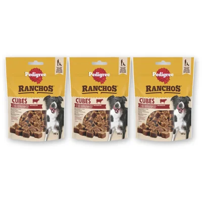 Pedigree Ranchos cubes rund 3-pack