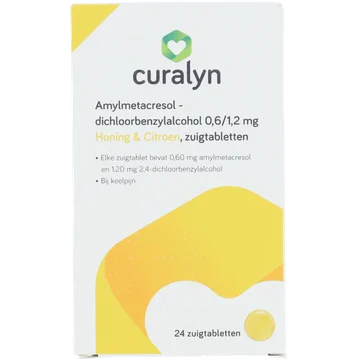 Curalyn Amylmetacresol H&L, 24 zuigtabletten
