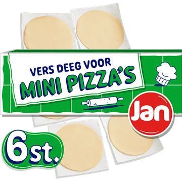 JAN Mini Pizzadeeg 6st