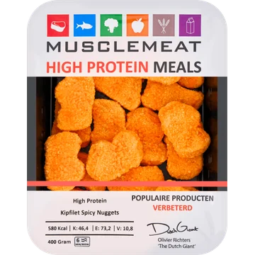 Muscle Meat High Protein Meals High Protein Kipfilet Spicy Nuggets 400 g