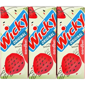 Wicky Aardbei 6-pack (200 ml)