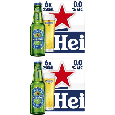 Heineken Premium pilsener 0.0 draaidop 12-pack (2 st)