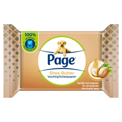 Page Shea butter vochtig toiletpapier 2-pack (38 st)