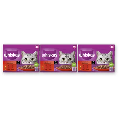 Whiskas 1+ Classic selectie in saus (3 st)
