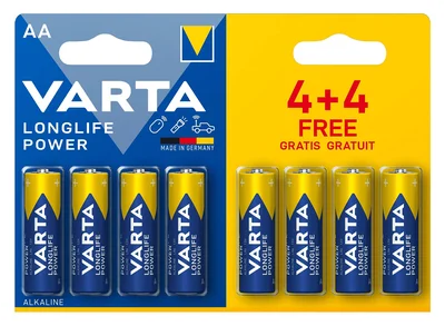 Varta Longlife Power AA 4 Stuks (8 st)