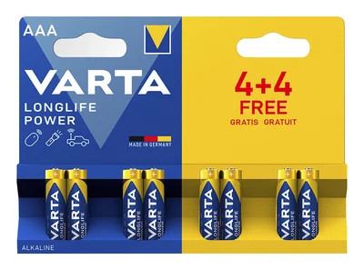 Varta Longlife Power AAA 4 Stuks (8 st)