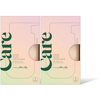Care Hand soap dispenser beige (2 st)