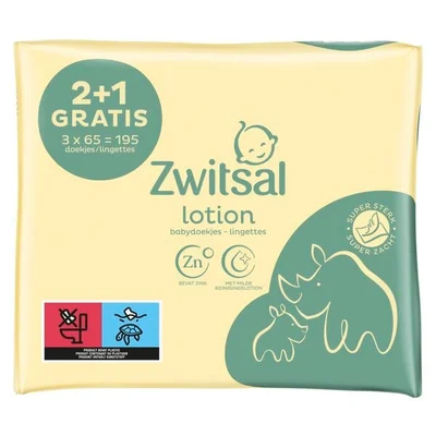 Zwitsal Baby lotion billendoekjes (130 st)