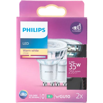 Philips Led spot GU10 35W (2 st)
