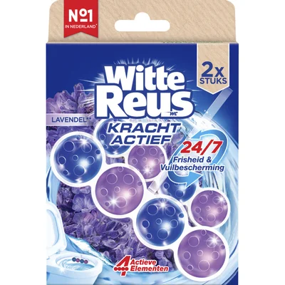 Witte Reus Toiletblok kracht actief lavendel (2 st)