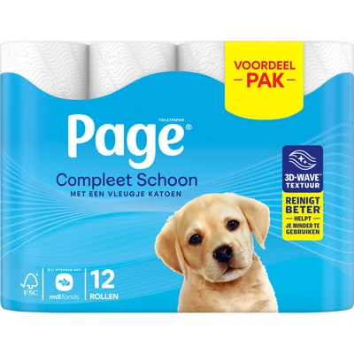 Page Compleet Schoon toiletpapier Zak 6 st (12 st)