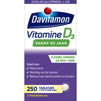 Davitamon Vitamine D 50+ smelttablet Doos 130 st (250 st)