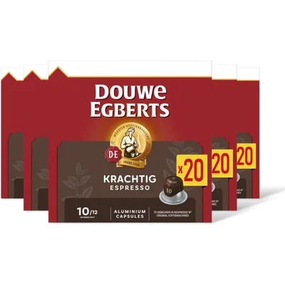 Douwe Egberts Capsules espresso 10 strong Doos 40 st (5 st)