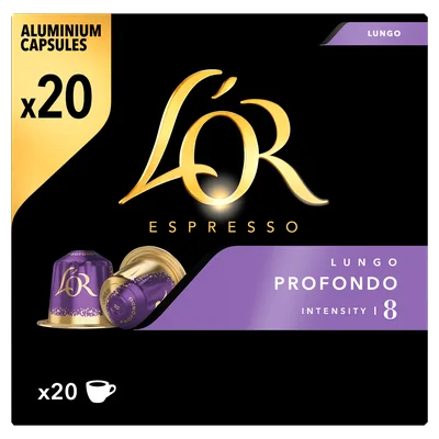 L'OR Lungo Profondo Koffiecups Familiepak (20 st)