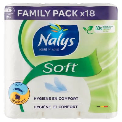 NALYS Soft hybrid toiletpapier (18 st)
