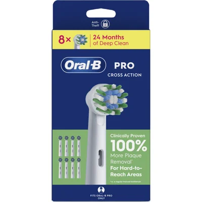 Oral-B Pro cross action opzetborstels (8 st)