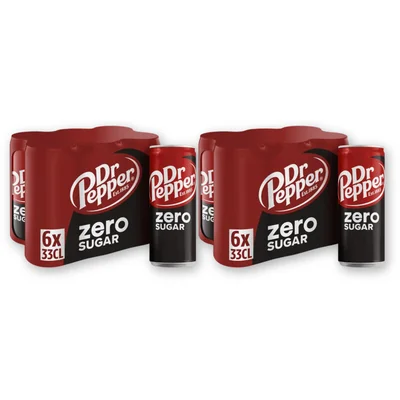 Dr Pepper Zero 6-pack 2-pack