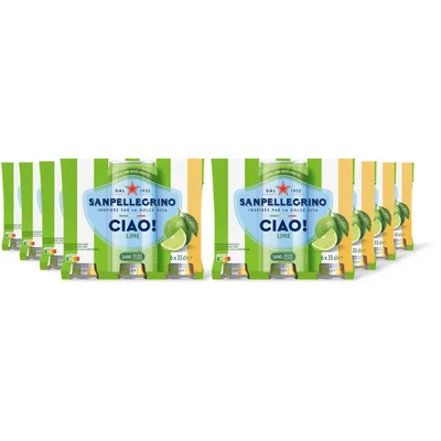 S. Pellegrino Ciao lime 6-pack 2-pack (8 st)