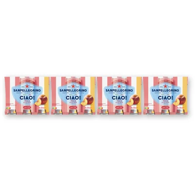S. Pellegrino Ciao peach 6-pack 2-pack (4 st)