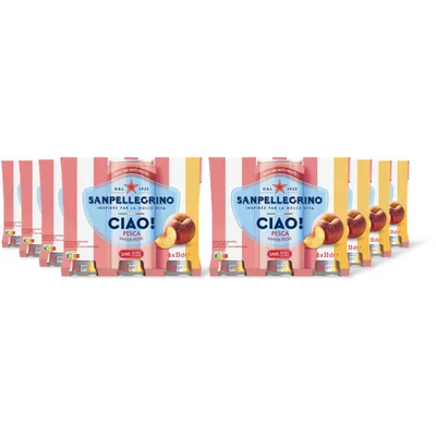 S. Pellegrino Ciao peach 6-pack 2-pack (8 st)