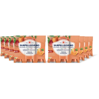 S. Pellegrino Pesca and clementina light 6-pack 2-pack (8 st)