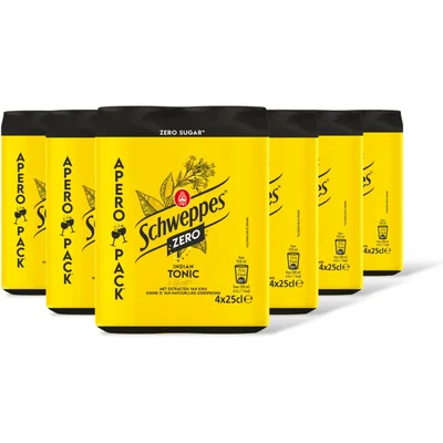 Schweppes Indian tonic zero 4-pack 3-pack (6 st)