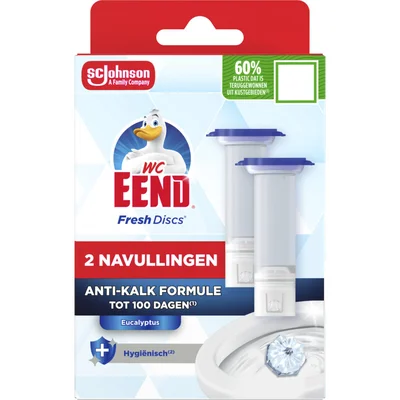 WC-Eend Fresh discs anti-kalk houder (2 st)